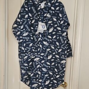 UNR Blue Graphic Print Robe